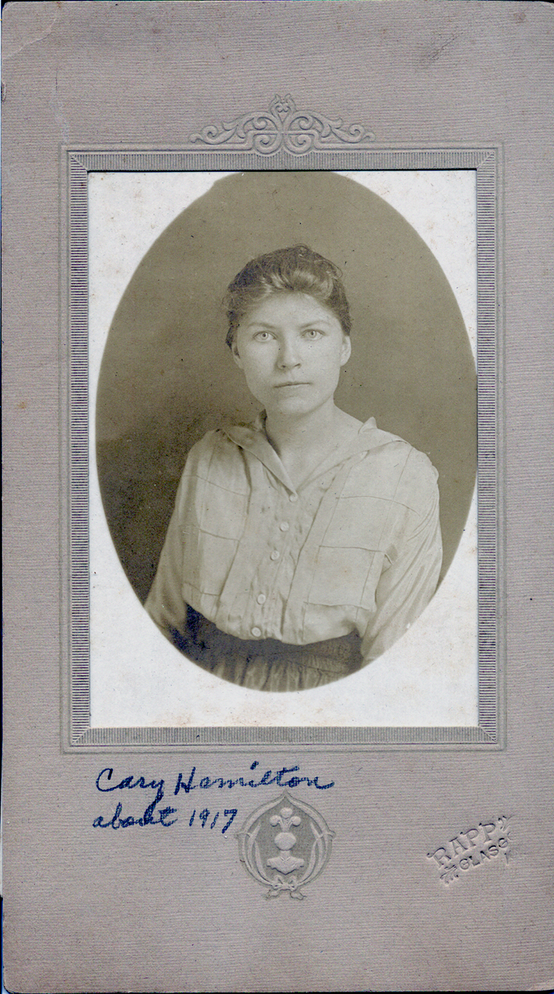Cary Hamilton, about 1917