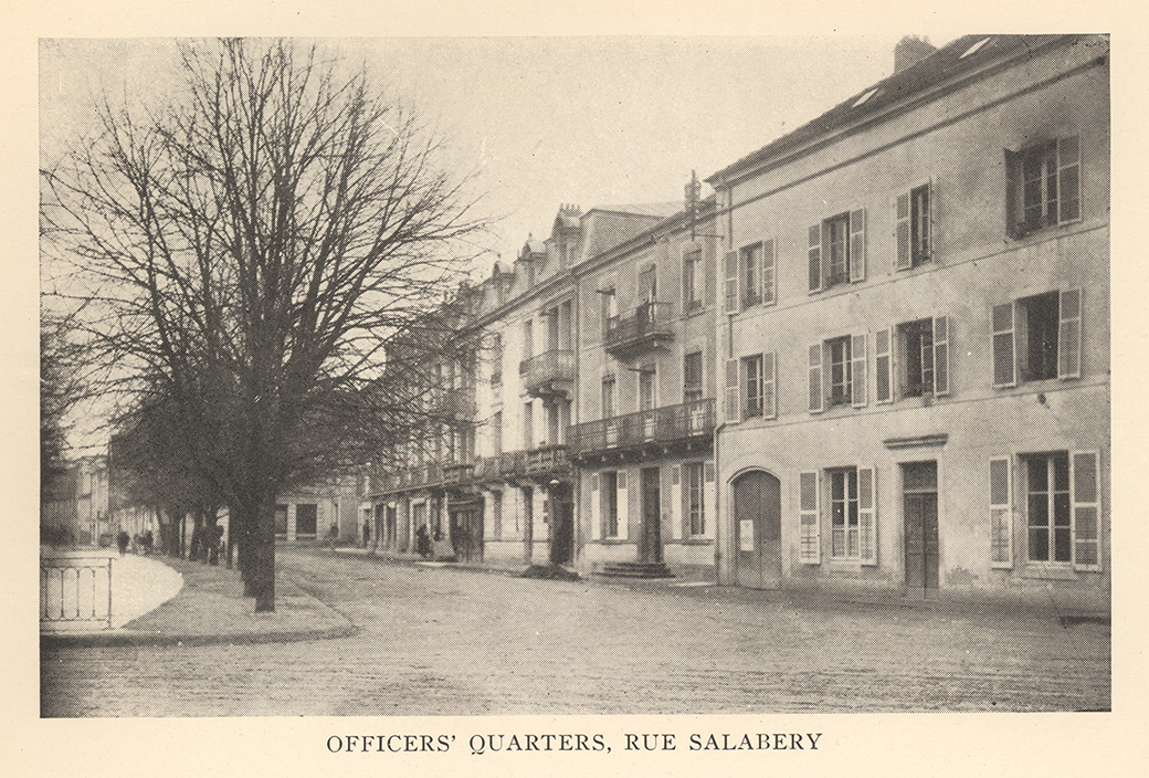 Rue Salabery, 1918, Contrexeville - Officers' quarters