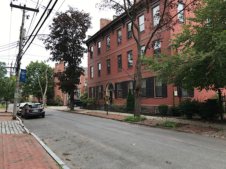 street in historic district, Schenectady