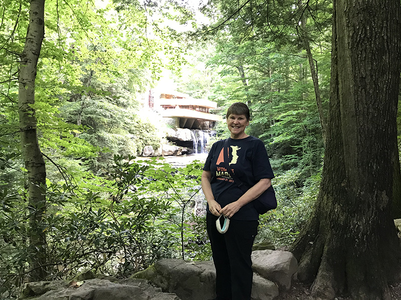 Molly, at Fallingwater