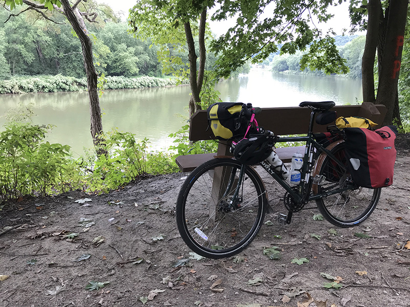 Earl, my Surly Disc Trucker, fully packed