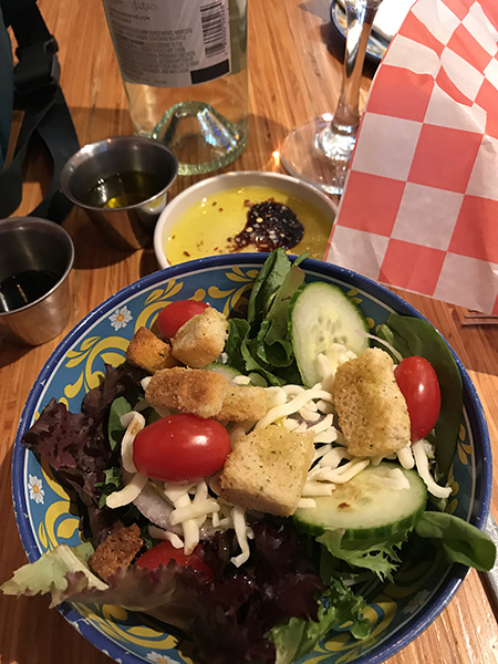 Salad a Ruvo's Italian Restaurant