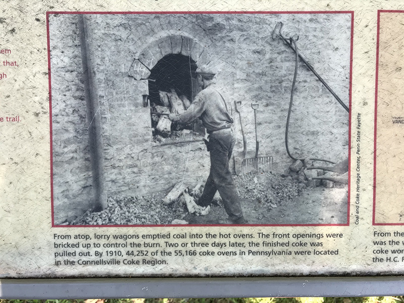 Worker at a coke oven