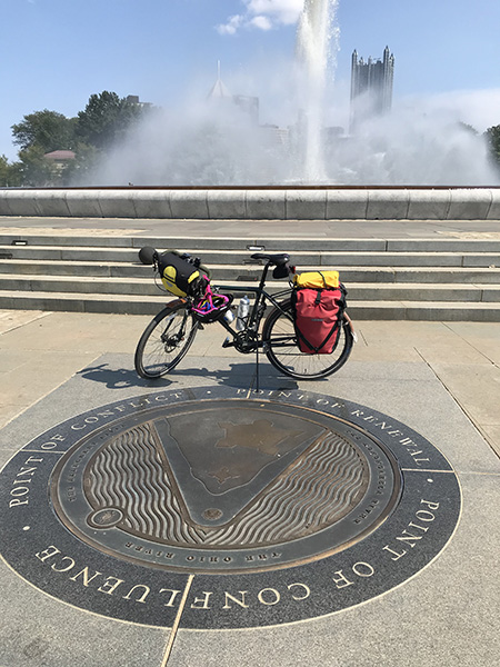 Bicycle at Point State Park - GAP Trail start/end