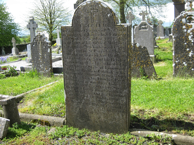 Marker at Monasterboice names whole family