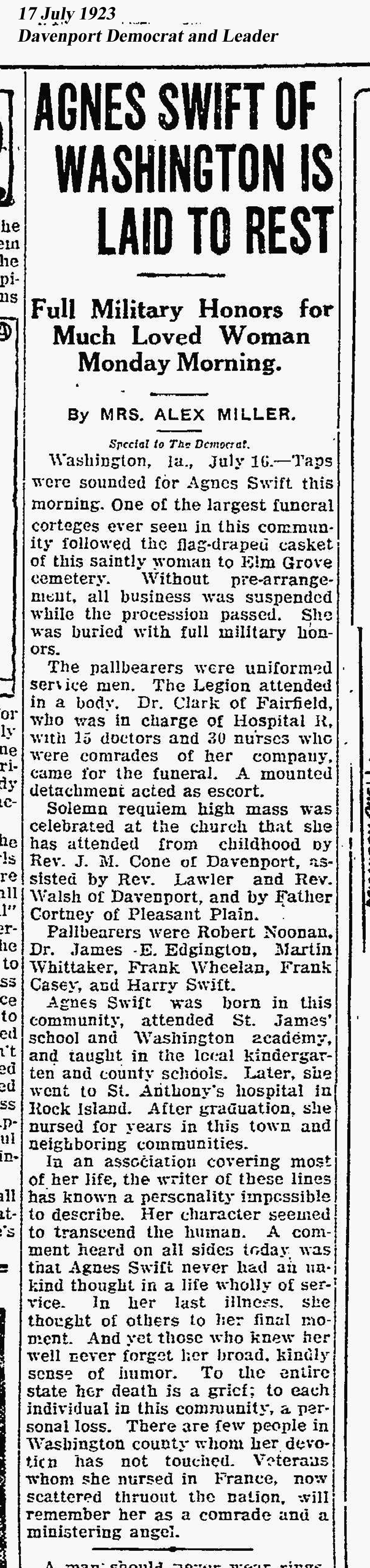 Davenport Democrat and Leader, 1923
